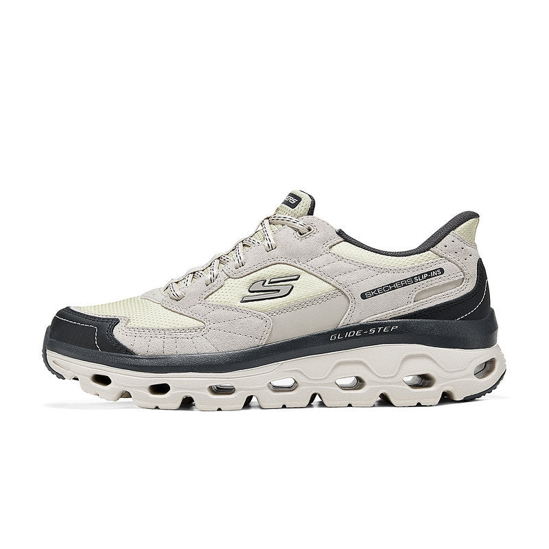 Skechers flash shoes, men's outdoor shoes, platform abrasion resistant casual sneakers, cushioned hiking shoes 237814 OFWT