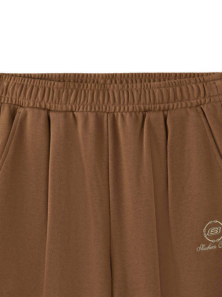 Skechers trousers New Year's series women's loose drape, elastic wide-leg straight sweatpants sweatpants L126W003