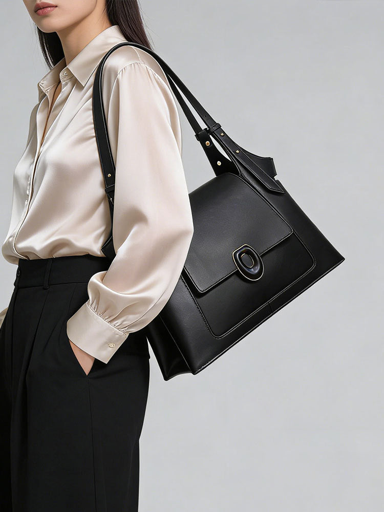 Single shoulder bag 2026 new fashionable women's bag, high-end large capacity, commuter bag, casual minimalist tote bag for women, cross-border bag