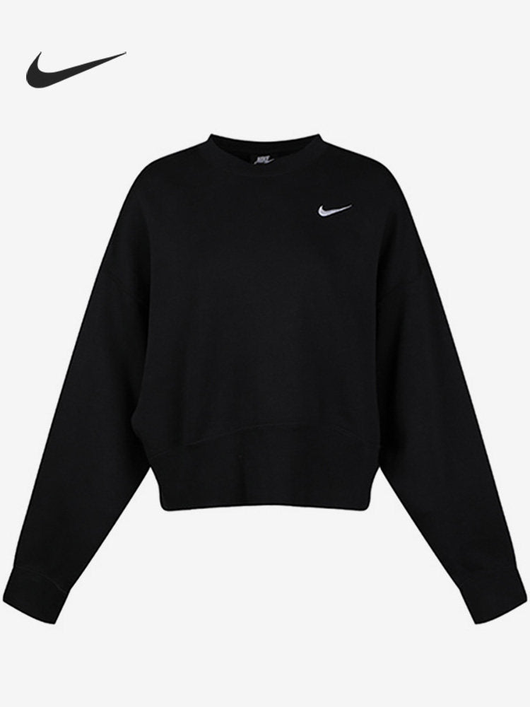 Nike/Nike official authentic women's plus velvet loose round neck sports pullover sweater CK0169-010