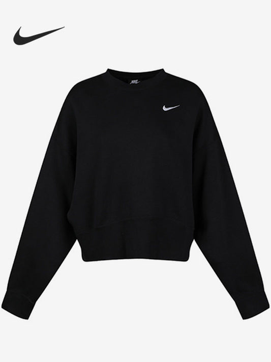 Nike/Nike official authentic women's plus velvet loose round neck sports pullover sweater CK0169-010