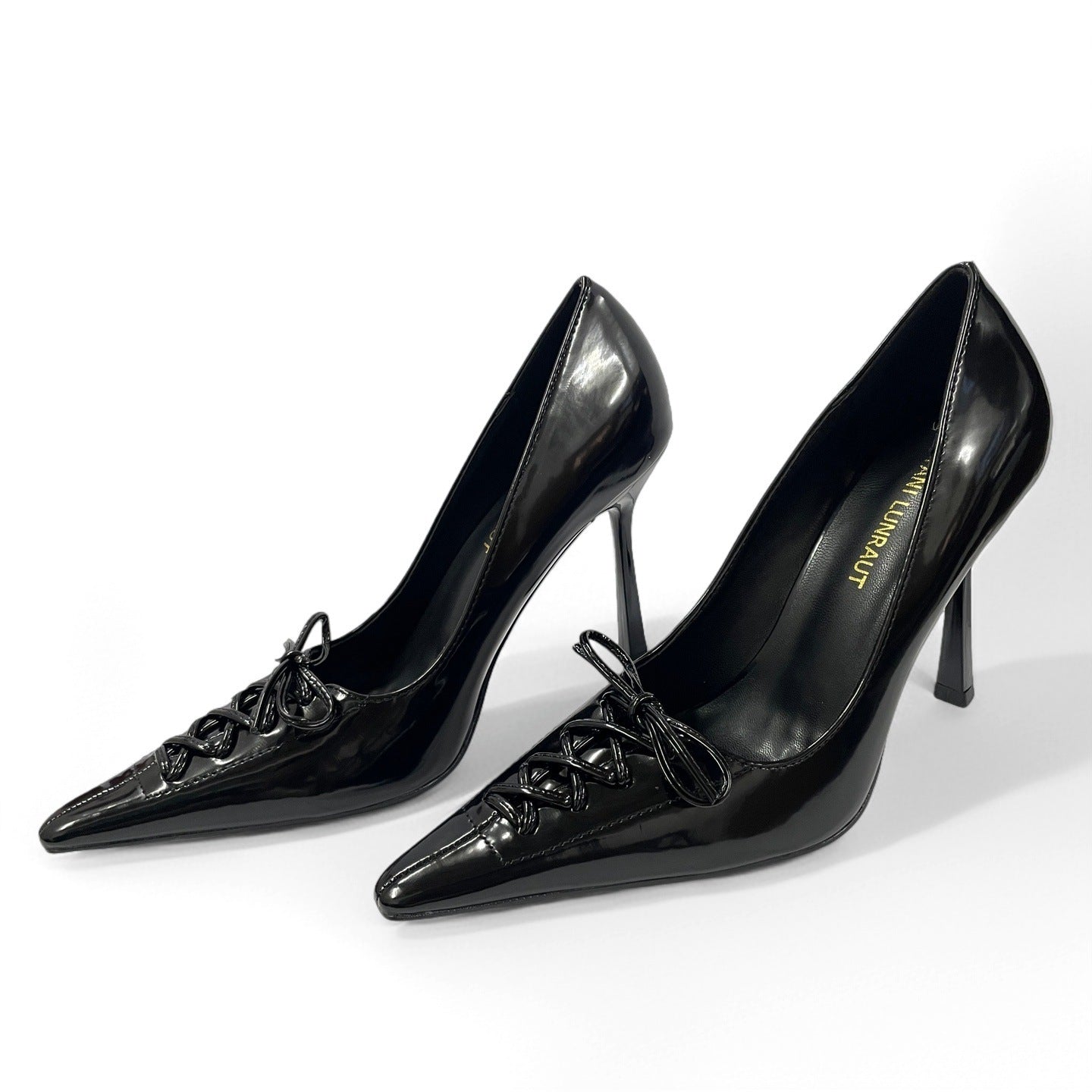 YX bow high heels, women's stiletto heels, pointed toe, hollow high-end, royal sister, Fan Mingyuan, sexy banquet French shoes