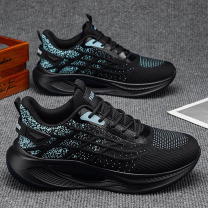 Running men's shoes summer 2026 new sports mesh casual lightweight soft sole non-slip breathable flying knitted student trendy shoes