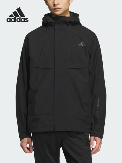 Adidas Fall 2025 Men's Hooded Sports Durable Jacket KB7624