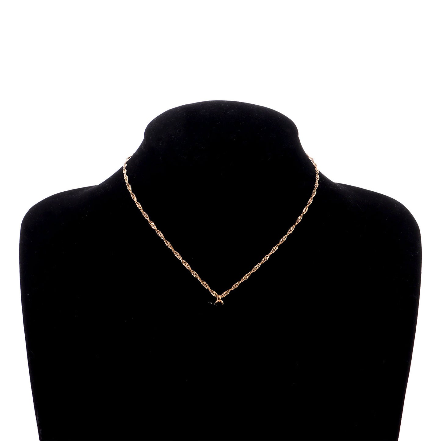 European and American cross-border jewelry acrylic color butterfly pendant necklace women's geometric simple hemp rope chain necklace