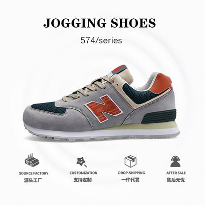 Primavera e outono New Balance Cool Run Classic N-Line Shoes Running Shoes 574 Putian Casual Versátil Casal Ténis Sapatos Masculinos e Femininos