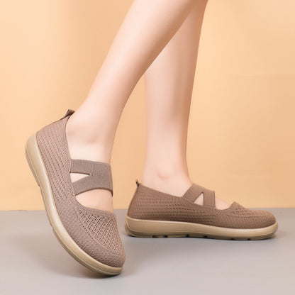 Old Beijing cloth shoes, women's versatile mother shoes, middle-aged and elderly soft soles, lightweight casual women's single shoes, cross-border wholesale