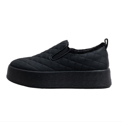 Pull-back solid color platform soles look tall and slim, women's board shoes are simple and versatile, one-foot pedals, casual shoes, pick up leaky clearance shoes