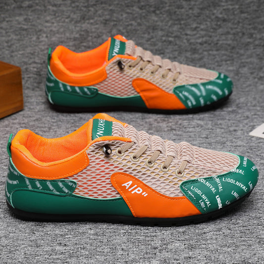 2025 New Summer Mesh Breathable Beanie Shoes Teen Para Shoes Casual Shoes One Kick Men's Forrest Gump Shoes