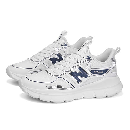 Primavera e outono New Balance Cool Running Men's Shoes Thick Sole Shock-Absorbing Running Shoes Casual Couple Trend Versatile Sports Shoes Atacado