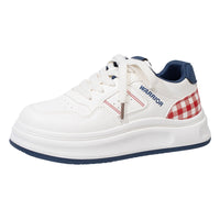 Beige Red Dark Blue