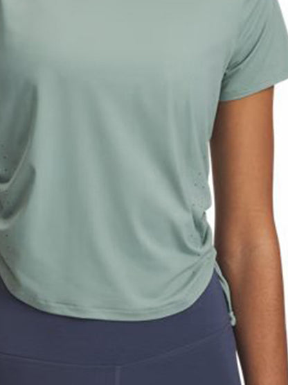 Under Armour women's T-shirt spring and summer Launch Elite upset series running sports short sleeve 1389565-348