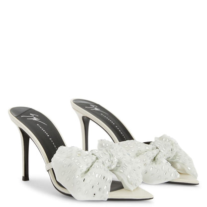 Sexy rhinestone butterfly crystal flower pointed toe high heels 2026 summer new cross-border stiletto open toe sandals