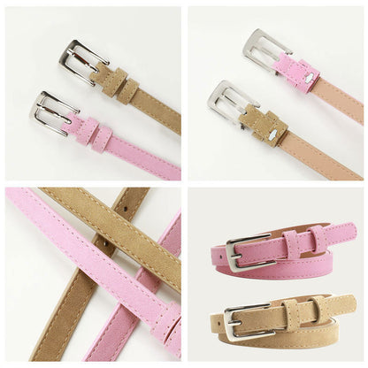 Summer Ou Ruofeng new fashion simple women's thin belt decoration jeans dress high-end belt women