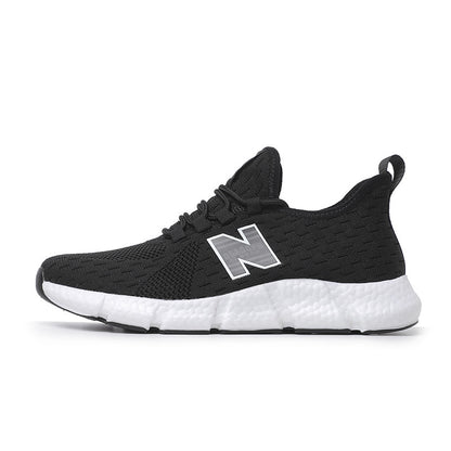 Tênis de Corrida Leve e Confortável com Sola Macia Personalizada (Primavera/Outono) – Estilo New Balance, Unissex Casal, Esportivo Cool Running