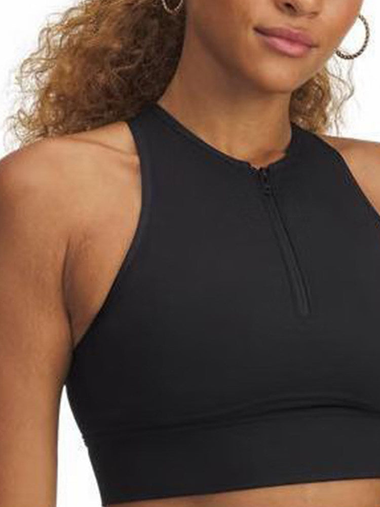 UA Under Armour Spring & Summer Meridian Soft Series Women's Zipper Training Sports Vest 6000361-001