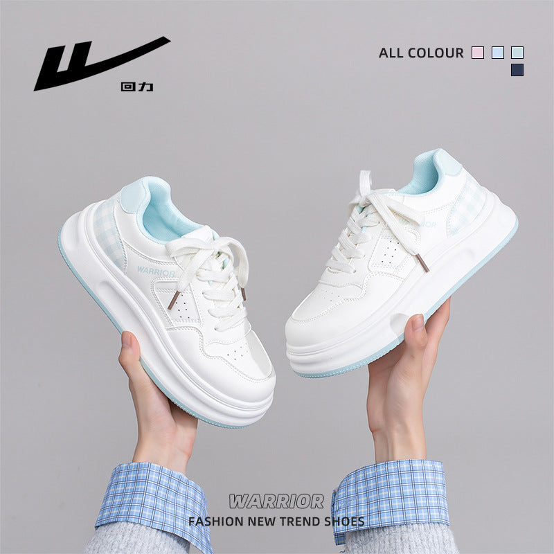Huili new platform fashion board shoes small fresh casual high-value white shoes versatile solid color preppy style women's shoes