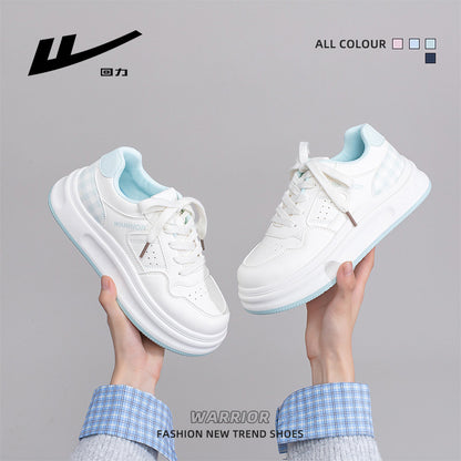 Huili new platform fashion board shoes small fresh casual high-value white shoes versatile solid color preppy style women's shoes