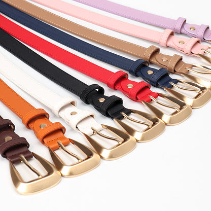 Versatile new niche trend women's belt simple cross-border decoration belt with jeans suit belt women