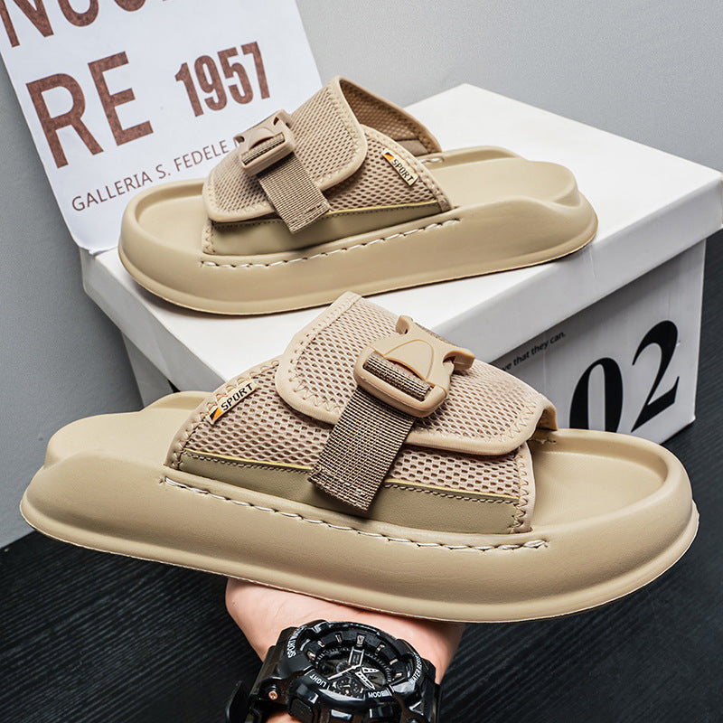 2026 Summer New Men's Baidu Sandals Classic Color Edition Men's Shoes, Youth Daily Casual Home Men's Slippers