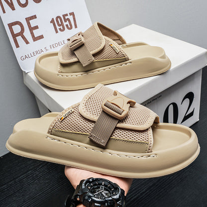 2026 Summer New Men's Baidu Sandals Classic Color Edition Men's Shoes, Youth Daily Casual Home Men's Slippers
