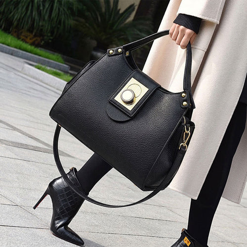 Internacional Bolsa de mão Novo modelo fashion Bolsa elegante Grande capacidade para o dia a dia bolsa minimalista de ombro transversal Bolsa tote feminina