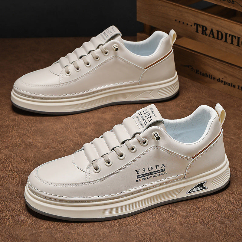 2026 Spring New Men's White Shoes, Men's Breathable Casual Sneakers, Versatile Sports Trendy New Men's Shoes