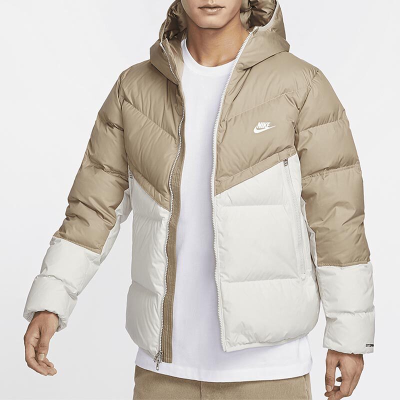 NIKE Men's Winter Hooded Warm Cropped Casual Jacket Jacket Down Jacket DV1132-247-010
