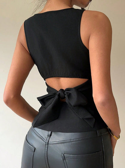 EurAm Chic Women’s 2025 Summer Stretch Slim Fit Vest Tank Top Sleeveless Ribbed Cami Shirt