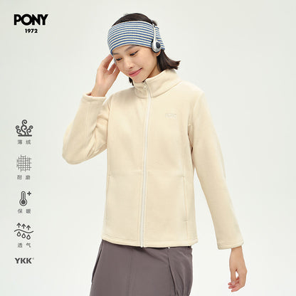 Boni PONY1972 Women's Autumn Jacket Off-White Casual Light Outdoor Lightweight Top 243W2KJ31BK