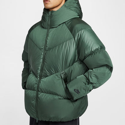 NIKE Men's Winter Hooded Short Athleisure Jacket Warm Down Jacket IB2961-319-010