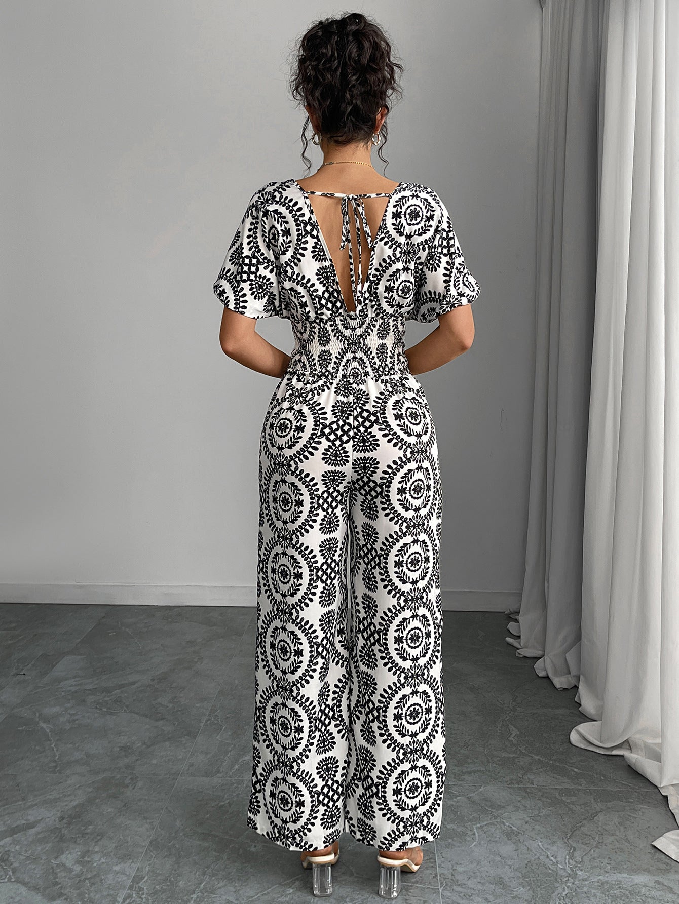 BohoChic 2025 Euro-American Summer Jumpsuit for Women – Boho Chic One-Piece Romper Outfit, Casual Beach Vacation Wear