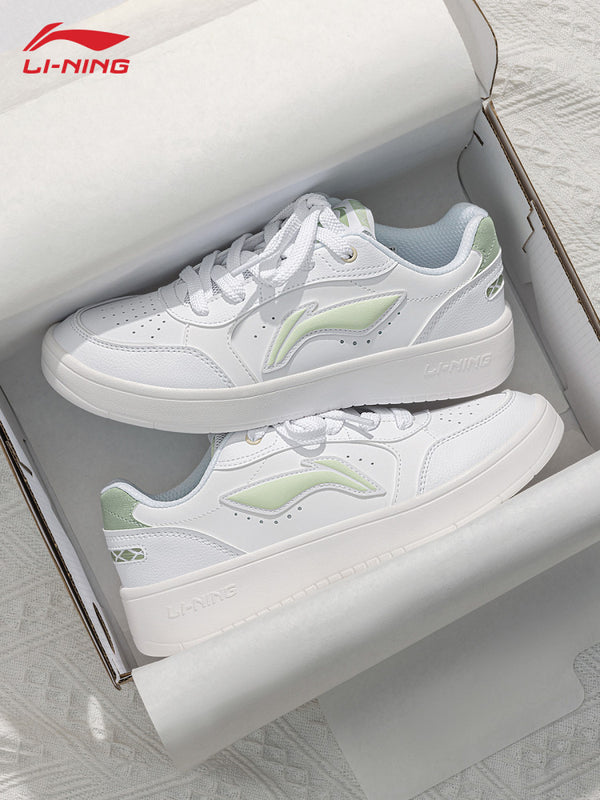 Li-Ning Yuanbao Pure Sneakers, Women's Shoes, Summer New Casual Shoes, Low-top Trendy Small White Shoes, Soft-soled Sneakers