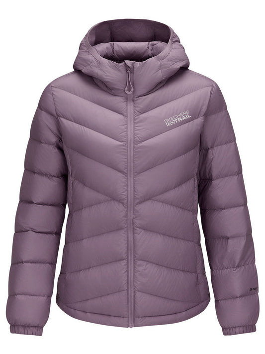 Skechers Fall/Winter 2025 Women's Down Jacket Comfortable, Warm and Cold-Repellent Jacket P425W185-03U6