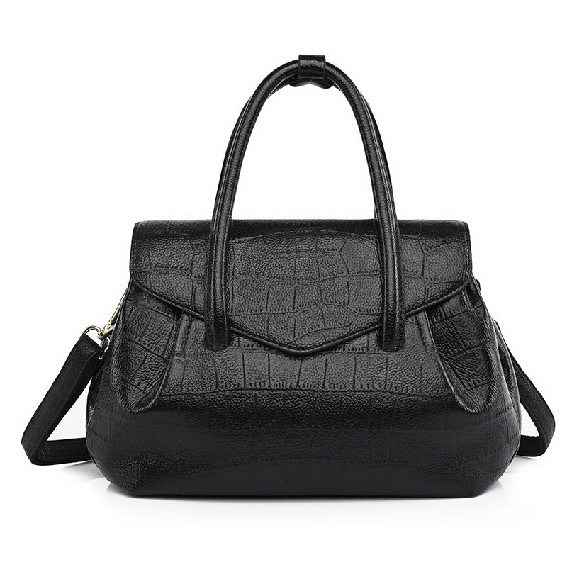 Internacional Bolsa de mão Novo modelo Grande capacidade Bolsa versátil elegante Bolsa textura de crocodilo para o dia a dia Bolsa tote atacado