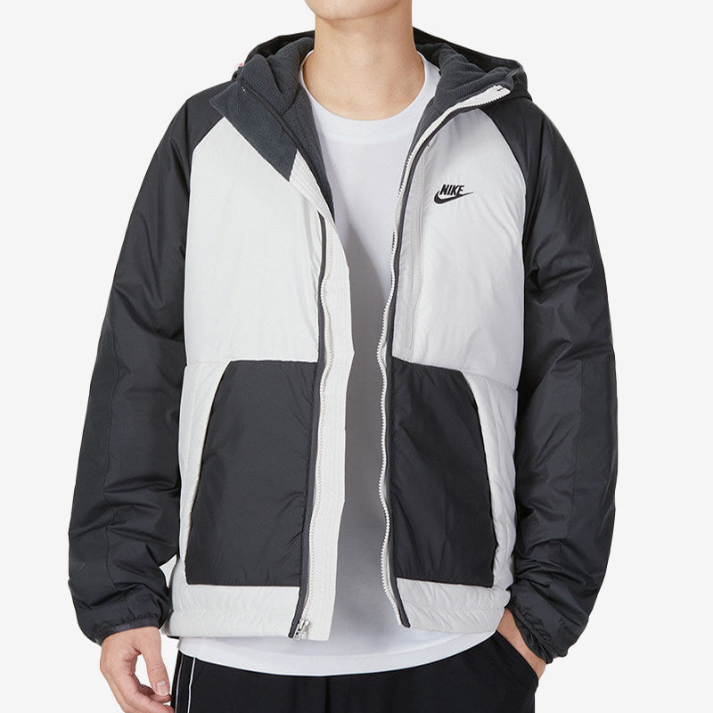 NIKE Men's Hooded Warm Training Stitching Casual Jacket Jacket Padded Suit DD6858-070-100