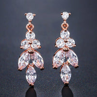 White plated rose gold
