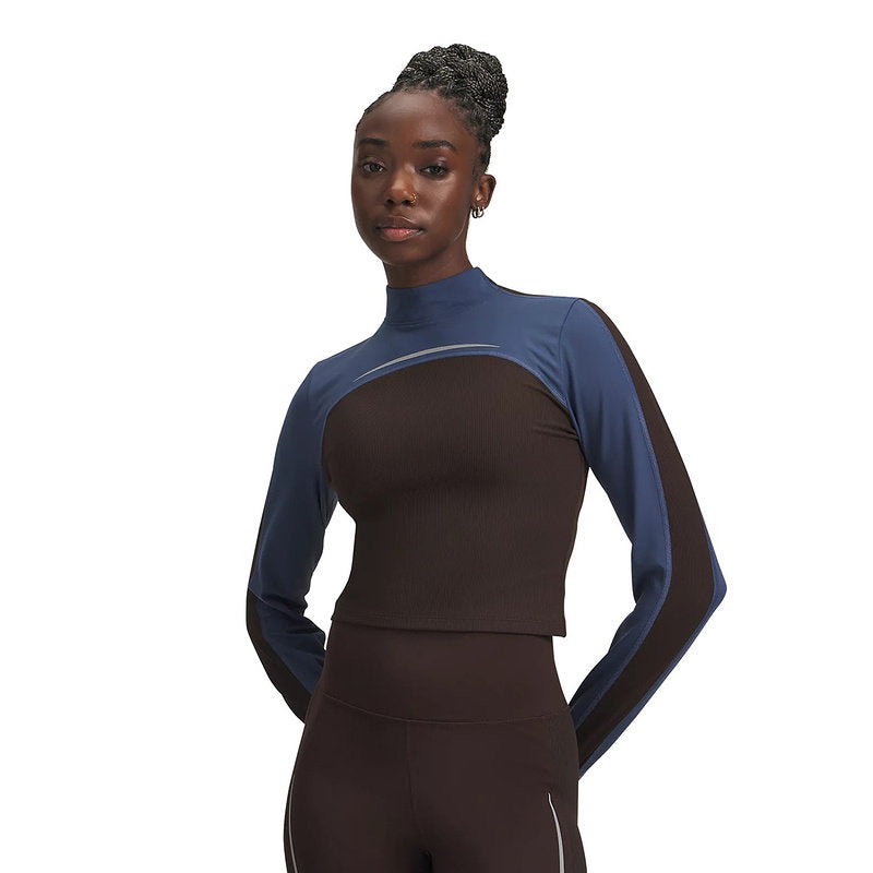 UA Under Armour Winter Halo Women's Crew Neck Semi Turtleneck Training Sports Long Sleeve Tights 6005980-246