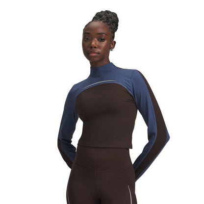 UA Under Armour Winter Halo Women's Crew Neck Semi Turtleneck Training Sports Long Sleeve Tights 6005980-246