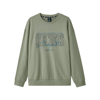 Skechers Unisex Knitted Pullover Sweatshirt Loose and Comfortable Long Sleeve Base Jacket L324U059 04AU