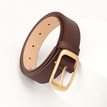 Internet celebrity popular fashion and versatile women's belts, simple style, high-quality needle buckle belt, women's decorative jeans, trouser belts