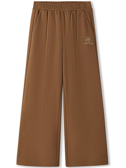 Skechers trousers New Year's series women's loose drape, elastic wide-leg straight sweatpants sweatpants L126W003