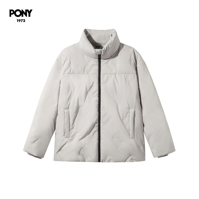 PONY1972 autumn and winter new outdoor sports gray duck down warm down jacket jacket 244M2OF10
