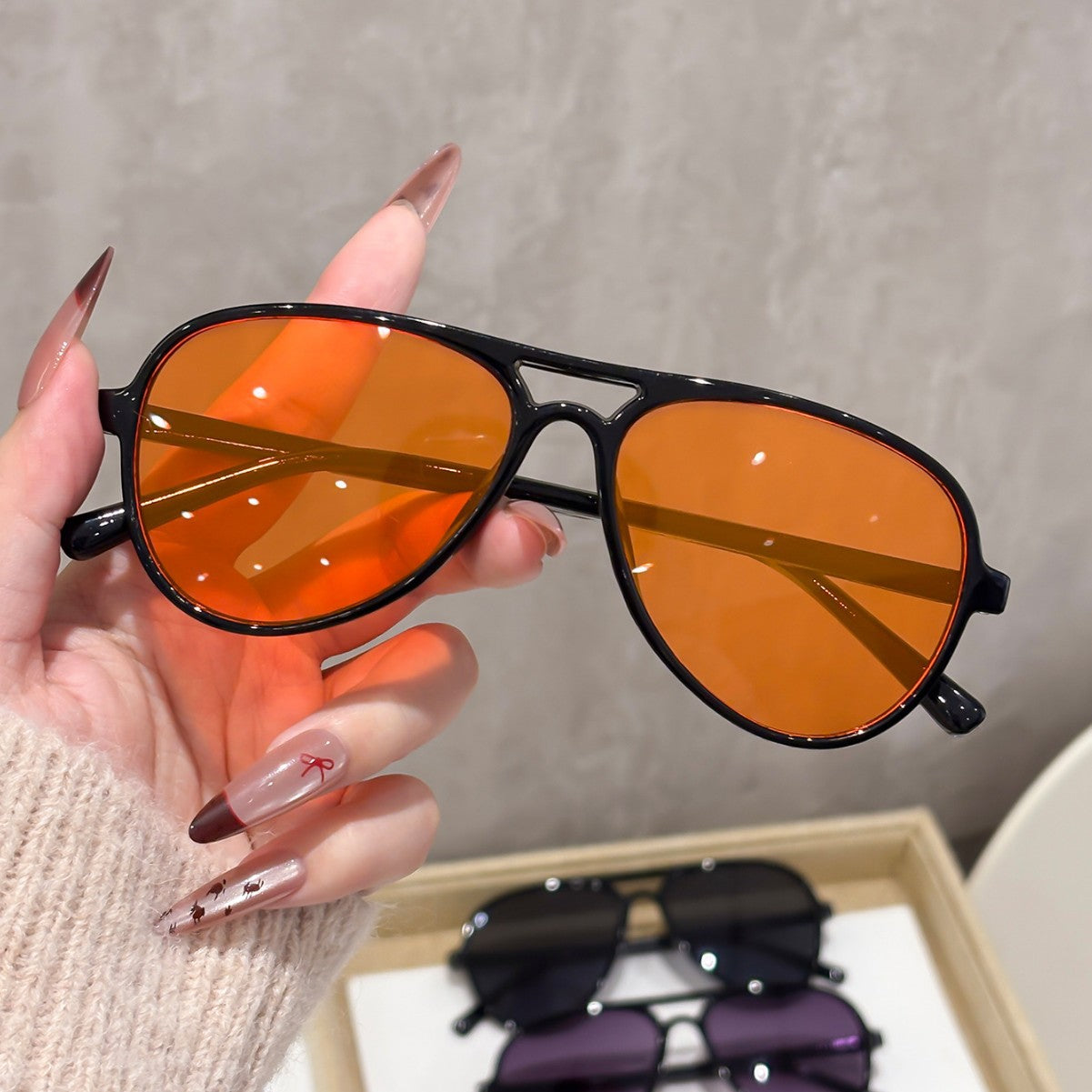 Ultra-light cross-border toad glasses for women, sunglasses for drivers, pilot sunglasses, retro trendy outdoor sunglasses for men