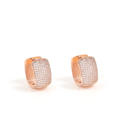 RAKOL 2025 New European and American Style Niche Light Luxury Full Diamond Stud Earrings for Women, High-End Hot Item Hot Sale in Stock