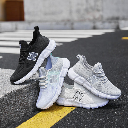 Tênis de Corrida Leve e Confortável New Balance Cool Running Unissex para Casal, Sola Macia Personalizada, Primavera/Outono, Esportivo e Respirável
