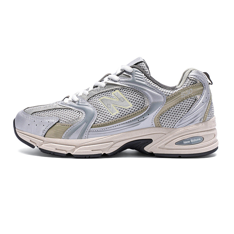 Primavera e outono New Balance Cool Run Outdoor Leisure 530 Ténis Casal Moda Versátil Running Shoes Altura Trend Shoes