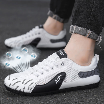 2025 New Summer Mesh Breathable Beanie Shoes Teen Para Shoes Casual Shoes One Kick Men's Forrest Gump Shoes