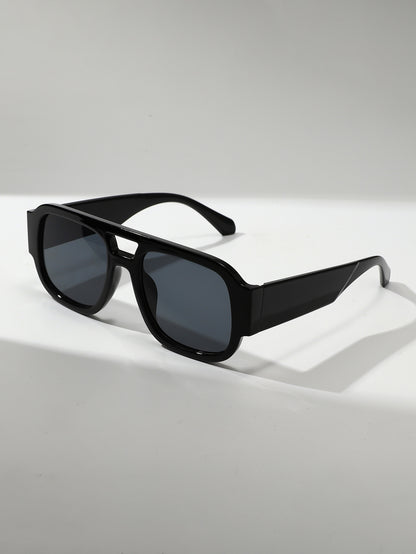 Dual-beam sunglasses, new fashionable sun-protection sunglasses, European and American photo influencer sunglasses, women's high-end style