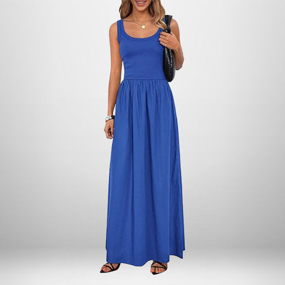 Ciaura 2025 Spring Sculpting Silk-Touch Sleeveless Slip Dress